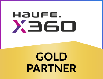 Gold Partnersiegel von GT-Plus GmbH für Haufe x360